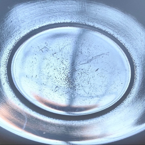 Pyrex Brown Filigree Milk Glass Saucer Plates By Corning  Vintage Made In USA - Picture 7 of 15